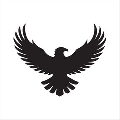 eagle with wings vector