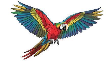 Fototapeta premium Vibrant Rooster Vector Illustration A Colorful Ayam.svg Design for Artistic Projects