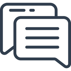 Engage in digital conversation with modern messaging icon