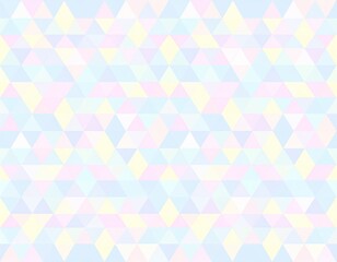 Soft Pastel Geometric Triangle Pattern Seamless Background