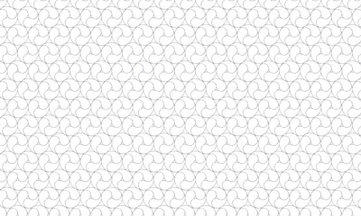 ラフな灰色の線が細い左三つ巴模様のパターン