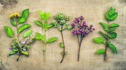 Explore Fresh Herbs and Wildflowers for Botanical Beauty and Natural Remedies