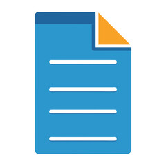 Obraz premium Clean Vector Document Illustration Flat Design