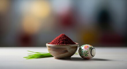 Sumac Spice in Small Bowl