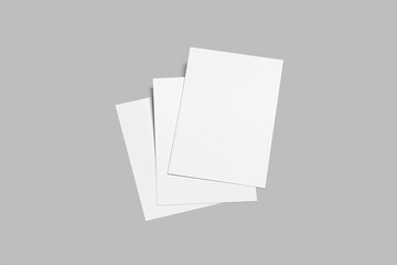 A4 Paper With folder Blank Mockup