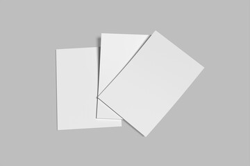 A4 Paper With folder Blank Mockup