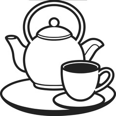 teapot and cup