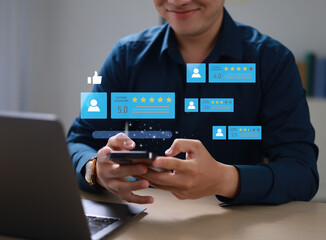 Customer Satisfaction Survey (CSAT) Concept 