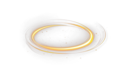 Glowing circle with neon shine, magic spark and radiant frame.