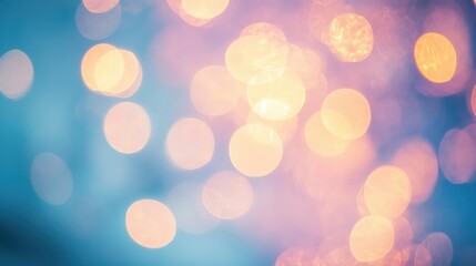 Obraz premium Bokeh lights creating a dreamy atmosphere at night