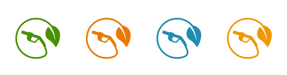 Biofuel icon. Alternative energy symbol, green energy.