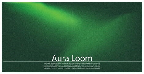 Abstract Green Aura Gradient Background with a Dark, Mysterious Mood and Soft, Blurry Texture for Banners, Presentations, and Web Design

