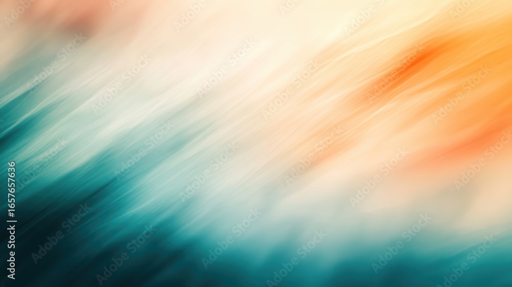Poster abstract digital art with blurred lines and color gradients