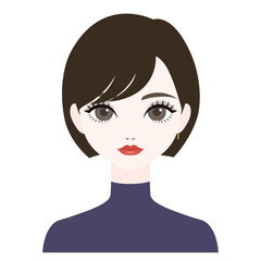 正面を向いた女性9