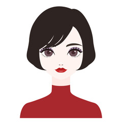 正面を向いた女性11