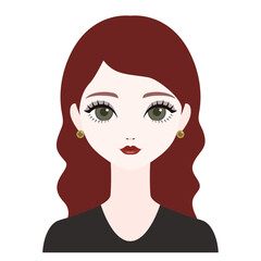 正面を向いた女性15