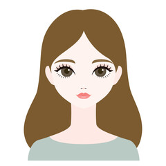 正面を向いた女性12