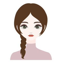 正面を向いた女性17