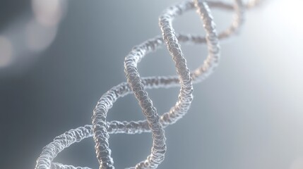 DNA strand in laboratory setting during daytime