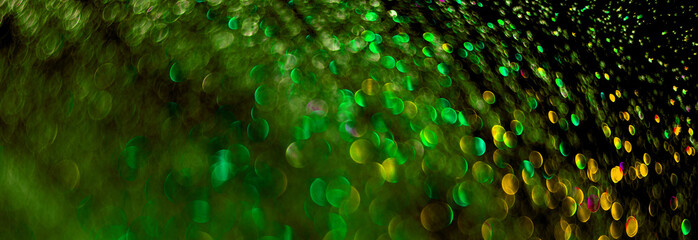 abstract green background with bokeh
