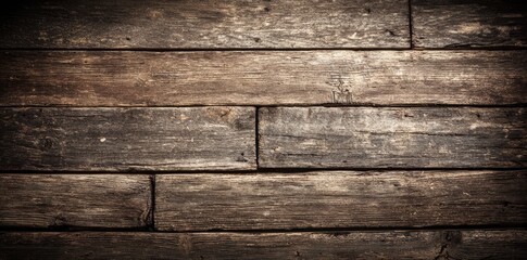 Fototapeta premium Dark Rustic Wooden Planks Surface