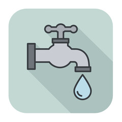 Dripping Water Tap Icon