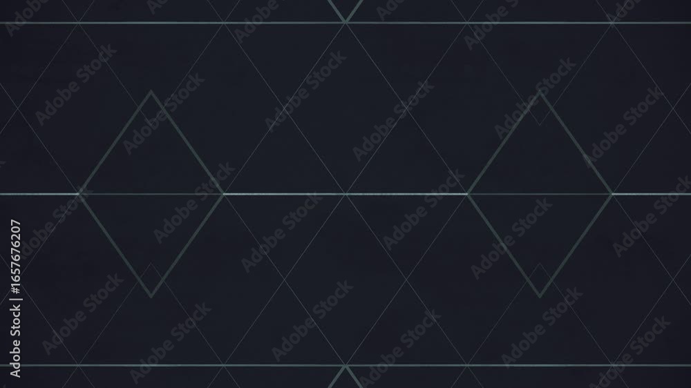 Poster light contours change to form complex geometric shapes. dark background. symmetry, minimalism and te