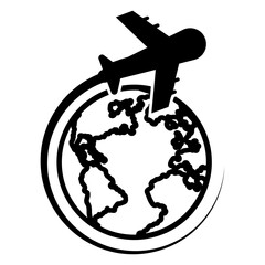 Traveling Plane Icon