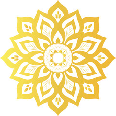 Ornamental Golden Mandala Art with Luxury Style

