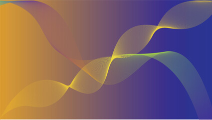 Abstract Wave Background Gradient Colors and Flowing Lines