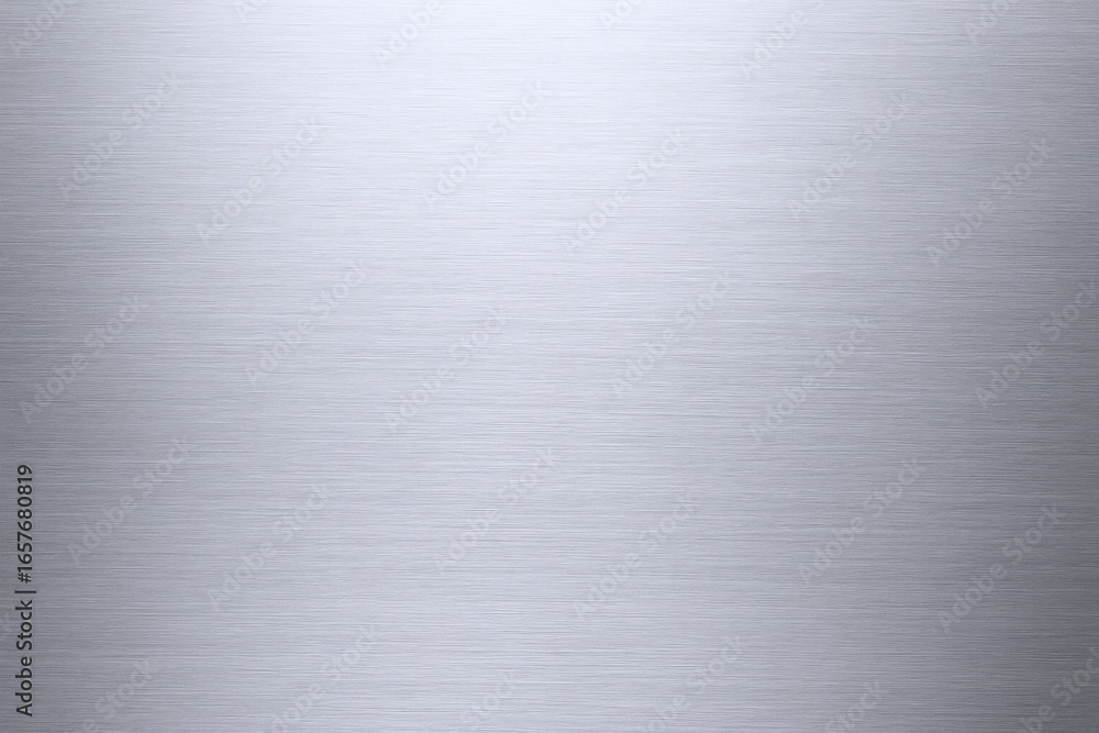 Poster silver metallic texture background with subtle horizontal lines for modern industrial design and pho