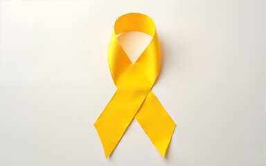 Suicide prevention day, Sarcoma, bone, bladder and Childhood cancer Awareness month, Yellow Ribbon for supporting people living and illness. children Healthcare and World cancer day concept