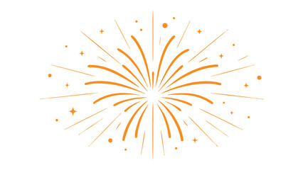 Obraz premium Art of golden starburst explosion with sparkling dots.