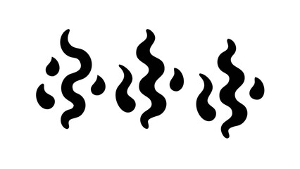 Abstract Black Swirl graphic