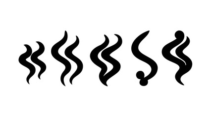 Abstract Black Swirl shape