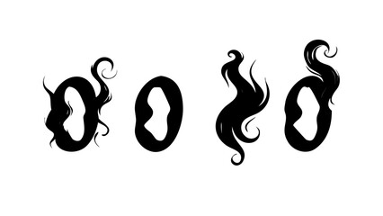 Abstract Swirls and Lines curves shapes