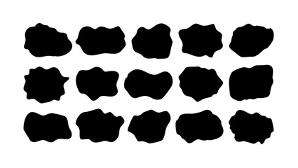 Black irregular letter A shapes alphabet typography
