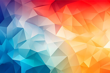 Fototapeta premium Vivid Abstract Geometric Polygonal Design with Bold Red and Blue Hues