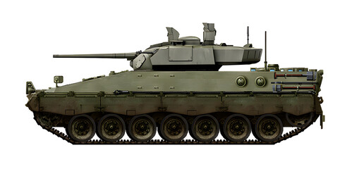 Marder 1-30 (The concept of a new infantry fighting vehicle, based on an extended chassis from the Marder 1, with a turret from the CV9030) © Tikros