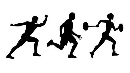 Diverse athletes in action sports movement