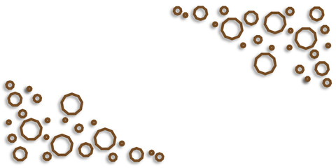 A minimalist abstract black and white vector pattern of decorative, round circles and bubbles in a stylish artistic design.  polygon hitch technology wallpaper. Hexagonal metal, honeycomb, 3d, white