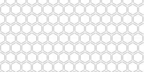 Gray hexagonal grid pattern on a black seamless vector backdrop for a geometric technology design. Scientific, technological molecular medical background. hexagon DNA network. 3d papercut, polygonal