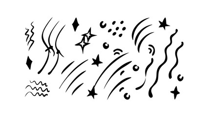 Hand drawn illustration of a leaping lion jumping animal