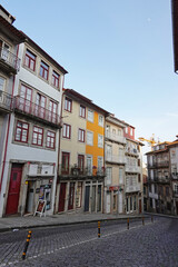 Old town streets in Porto, Portugal            
