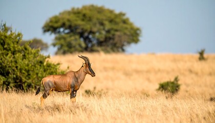 Fototapeta premium Antelope in savanna landscape
