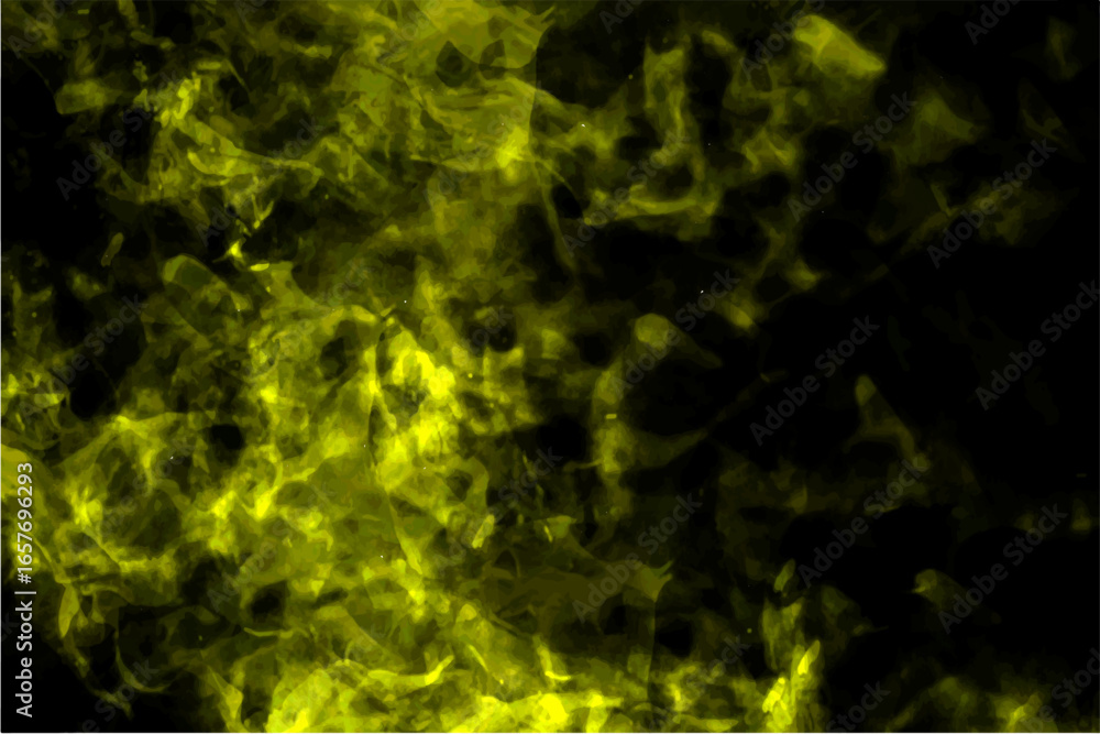 Poster abstract fiery yellow and black texture resembling burning flames and glowing embers. heat and energ