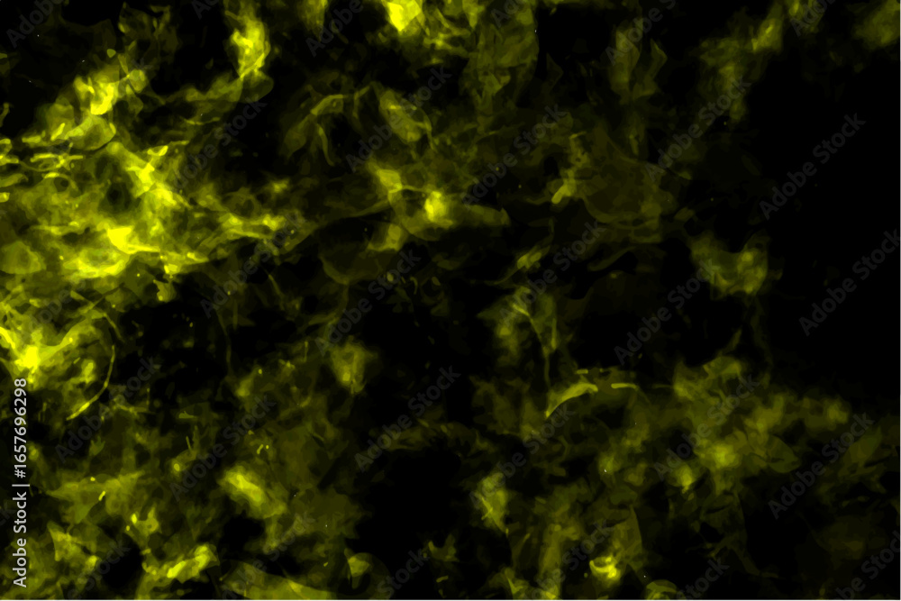 Poster abstract fiery yellow and black texture resembling burning flames and glowing embers. heat and energ