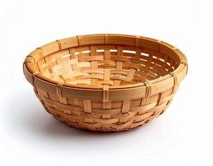 Handwoven Bamboo Basket for Storage and Decoration