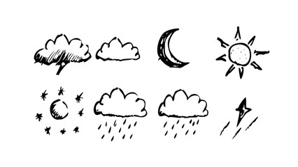 Minimal hand drawn wheat stalk grain agriculture