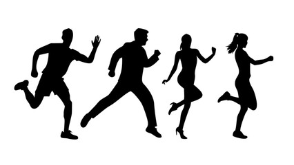 Minimalist black silhouette of a bird in flight wings